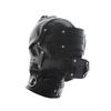 Sekusii SM Full Head Mask with Internal Gag for SM Eye Male and SM Halloween Adult Eyes and Mouth Open Restraints, Play, Covering, Female, Mask,