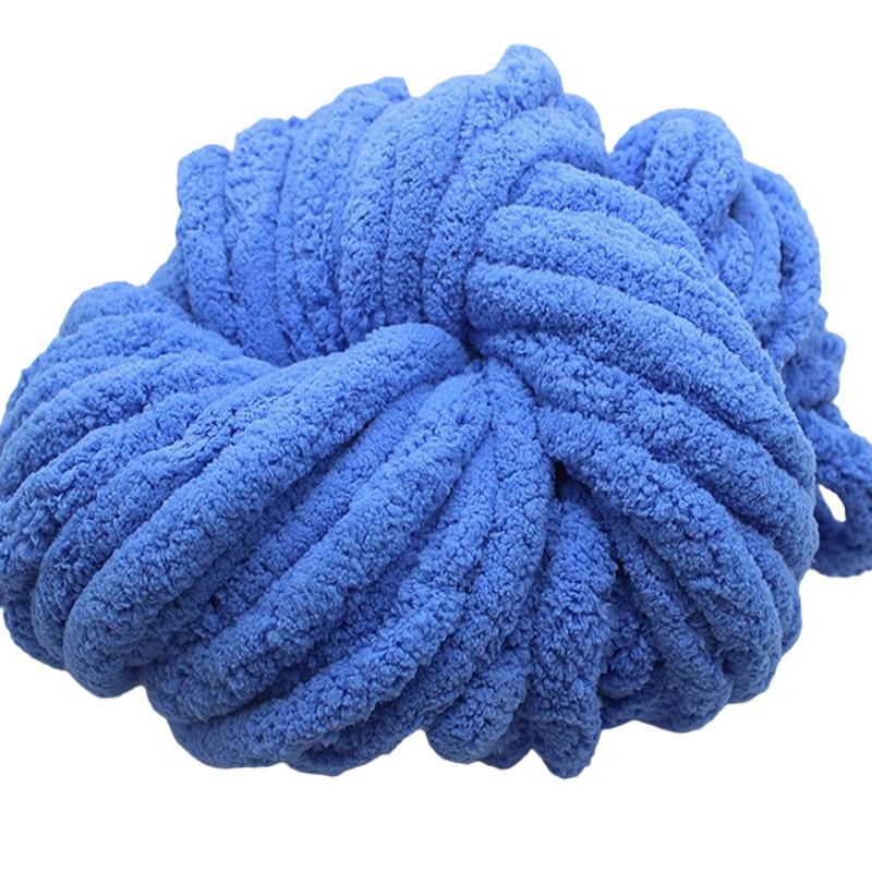 

1 рулон толстый шарф из исландской шерсти, подушка для дивана, шапка, мягкая грубая пряжа, очень толстый домашний текстиль, 250 г королевский синий