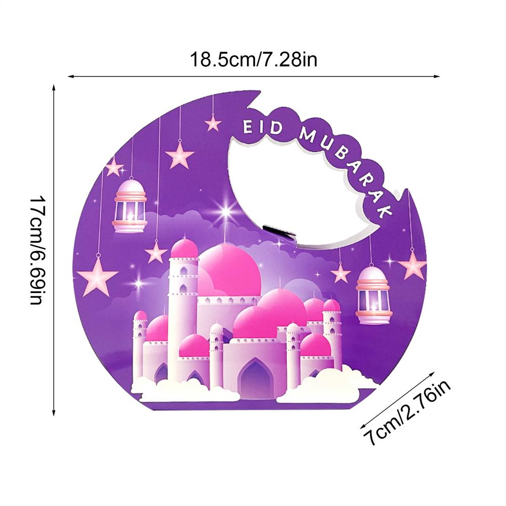 Eid Mubarak Moon Shape Gift Boxes Candy Cookie Packaging Boxes Muslim Islamic Party Decoration Ramadan Kareem Gift Supplies