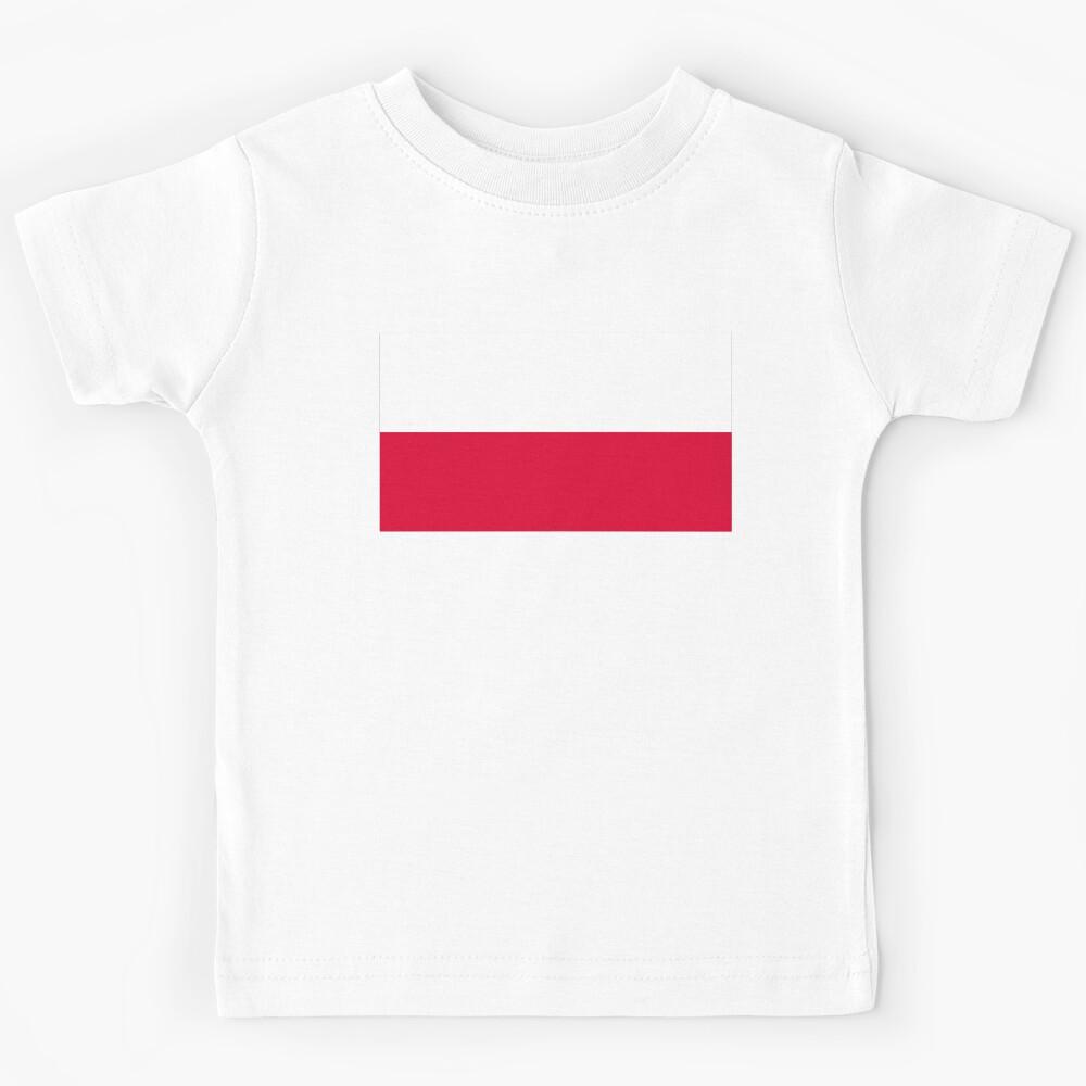Poland National Flag - Polish Pride & Central European Heritage Kids T-Shirt 120