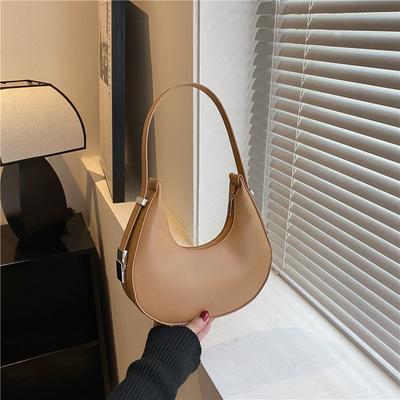 Women Fashion Hobo Bag PU Leather Shoulder Bag Handbag Ladies Exquisite Underarm Bag Purse