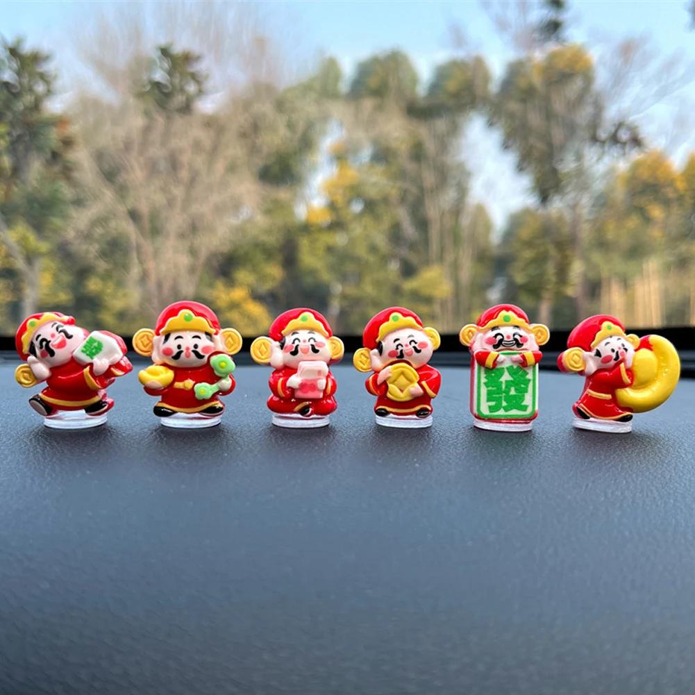 Dekoracja Lusterka Wstecznego Samochodu Żywiczna Lalka Ornament na Konsolę Środkową Małe Urocze Akcesoria Wnętrza Rower Auto Ornament