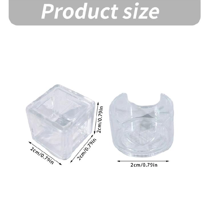 Clear Chalk Protections Box Portable Billiard Chalk Storage Case Plastic Billiard Chalk Powder Box Billiard Accessories