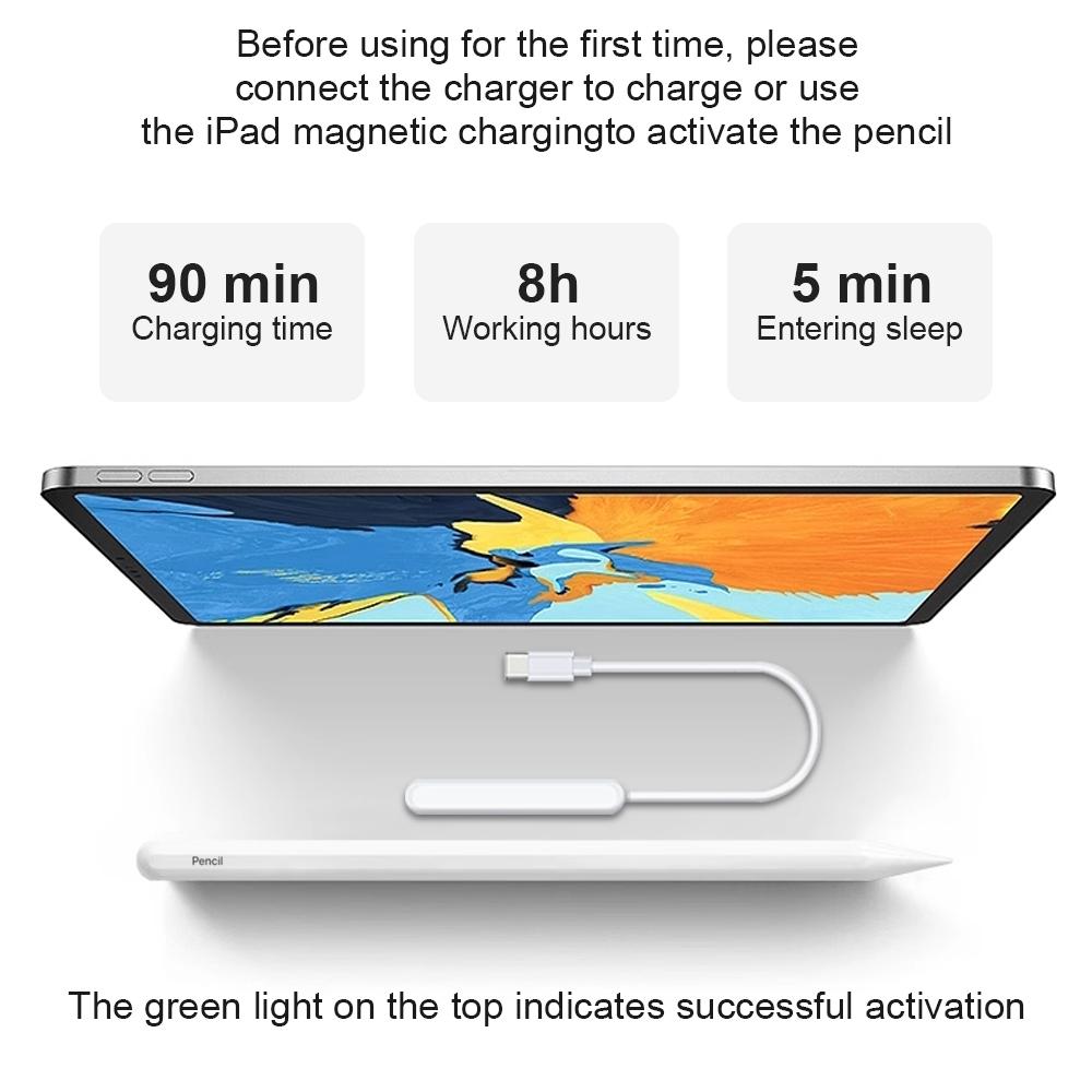 Für Apple Pencil Wireless Charge Palm Rejection Stylus Pen IPad Air 4 5 Pro 11 12.9 13 2024 Mini 6 Offizielles Originalzubehör