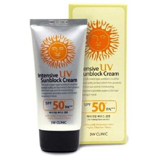 

[3W CLINIC] Интенсивный солнцезащитный крем с УФ-защитой SPF50+ PA+++ 70мл