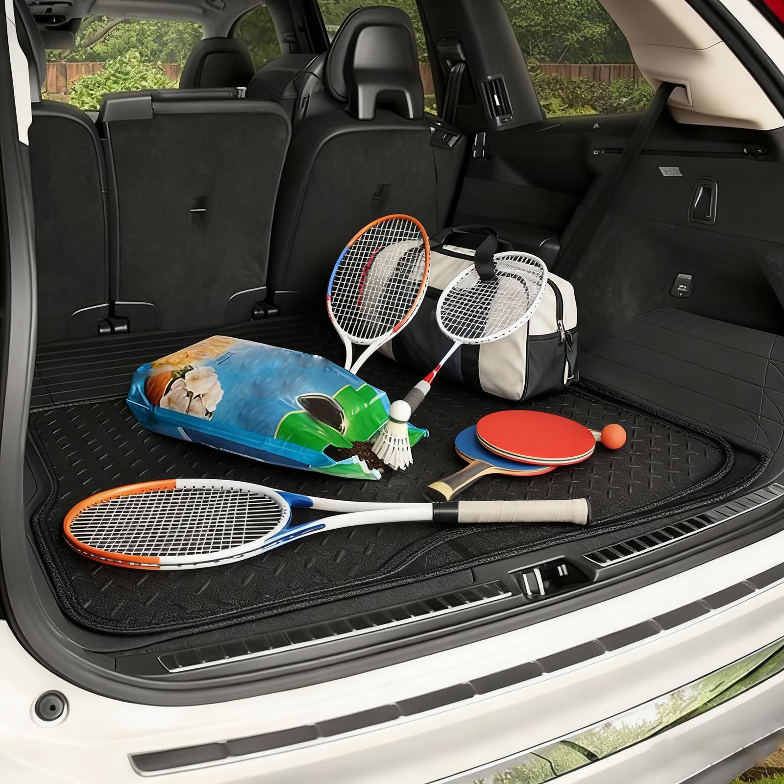 

Сверхпрочный резиновый коврик-подкладка для грузового отсека - Всепогодный, Дизайн с возможностью подгонки для легковых автомобилей, внедорожников и грузовиков - Нескользящий, Грузовой коврик One Size