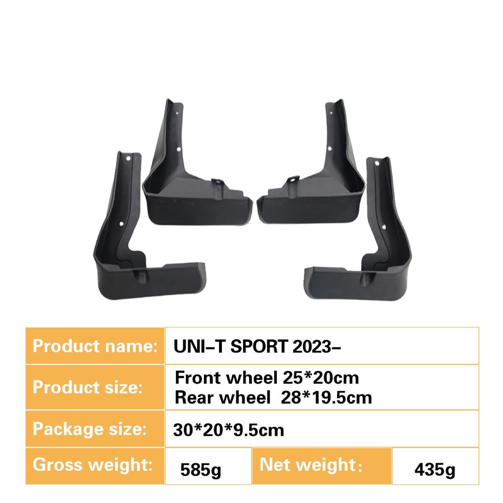 Changan UNI-T SPORT 2023 Car Mud Flaps - Cross-Border Compatible