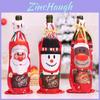 Creative Christmas Wine Bottle Bags Featuring Adorable Santa Snowman Designs For Festive Holiday Cheer