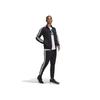 Adidas Jersey Top and Bottom Set Basic 3 Stripes Tricot Tracksuit ECS77 Men's Top: Black/White Bottom: Black/White (GK9651) L