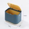 Mini Kitchen Desktop Trash Can Cute Cartoon with Lid Dormitory Bedroom Dressing Table Office Press Type Garbage Storage Box