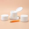 50/80/100g Refillable Bottle With Hand Pulled Mat And Spoon Face Cream Jar Cosmetic Box White Empty Plastic Flip-Top Container