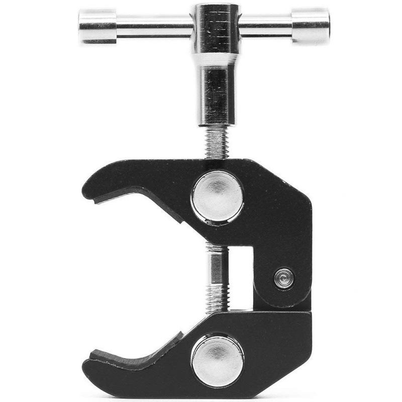Large Crab Claw Clip Mobile Phone Holder: Flexible Metal Desktop & Bedside Stand with Adjustable Camera Positions
