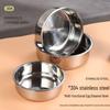 304 Stainless Steel Deepened Round Plate for Steamed Cakes, Cold Skin, and Rice Cakes