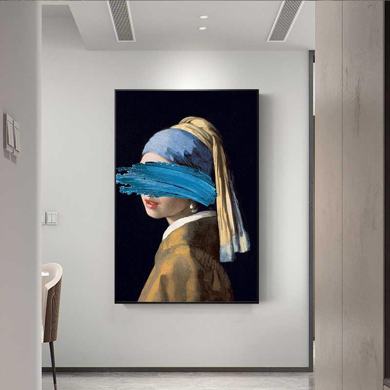 The Girl With A Pearl Earring Canvas Paintings Reproductions Famous Artwork By Jon Pop Art Prints Wall Pictures For Home Decor