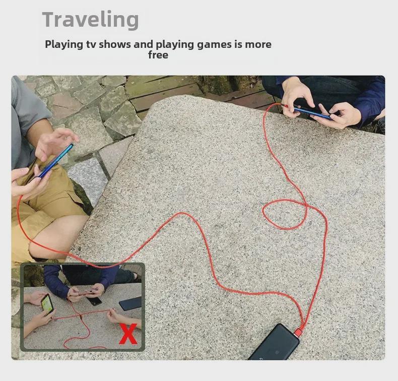 Cablu de încărcare super rapidă cu dublă putere 5A cu porturi duble de tip C