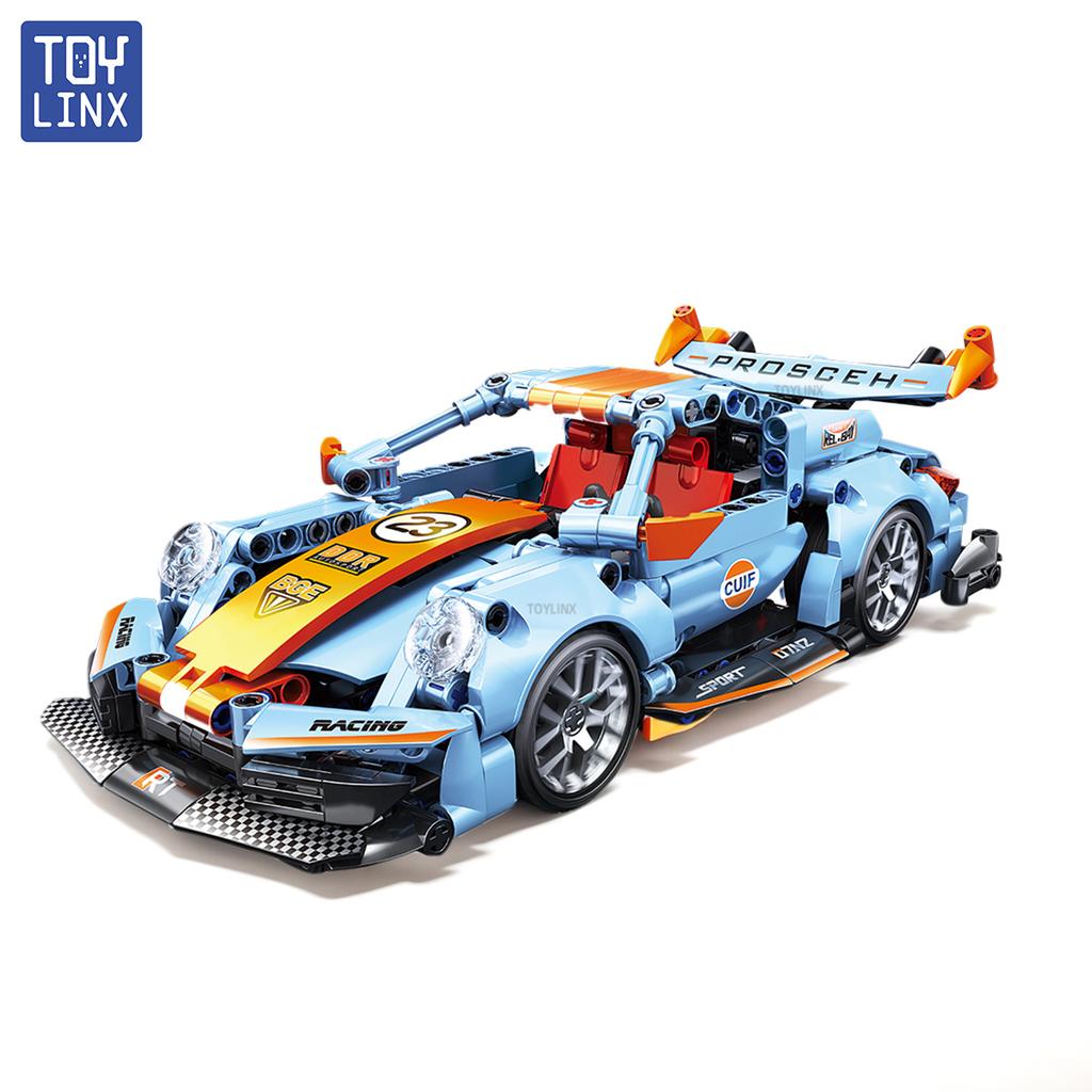 Non-Toxic 523Pcs Building Blocks Car Toys Adults Or Kids 1/18 Building Set Racing Model Super For Age 14+ Christmas Birthday Gift