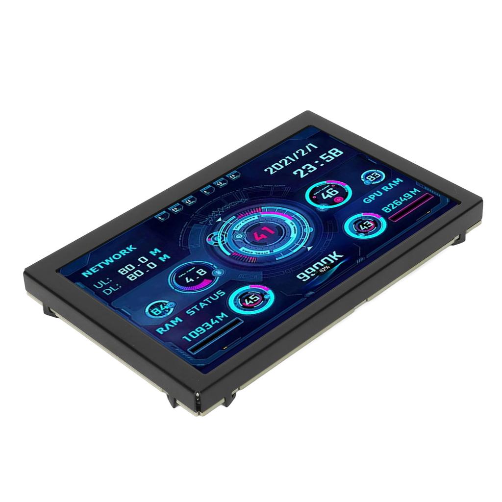 5palcový IPS USB Mini obrazovka Monitor teploty počítače Panel senzorů počítače Dynamický displej Monitor PC CPU RAM