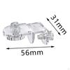 2x Aquarium Screen Net Clips Cover Clamps Sturdy Jump Guard Transparent Multi Functional