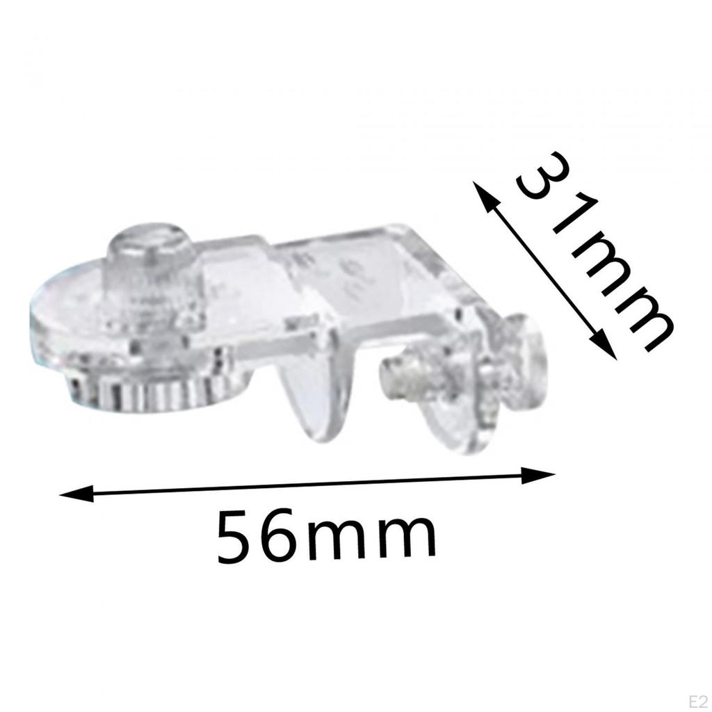 2x Aquarium Screen Net Clips Cover Clamps Sturdy Jump Guard Transparent Multi Functional