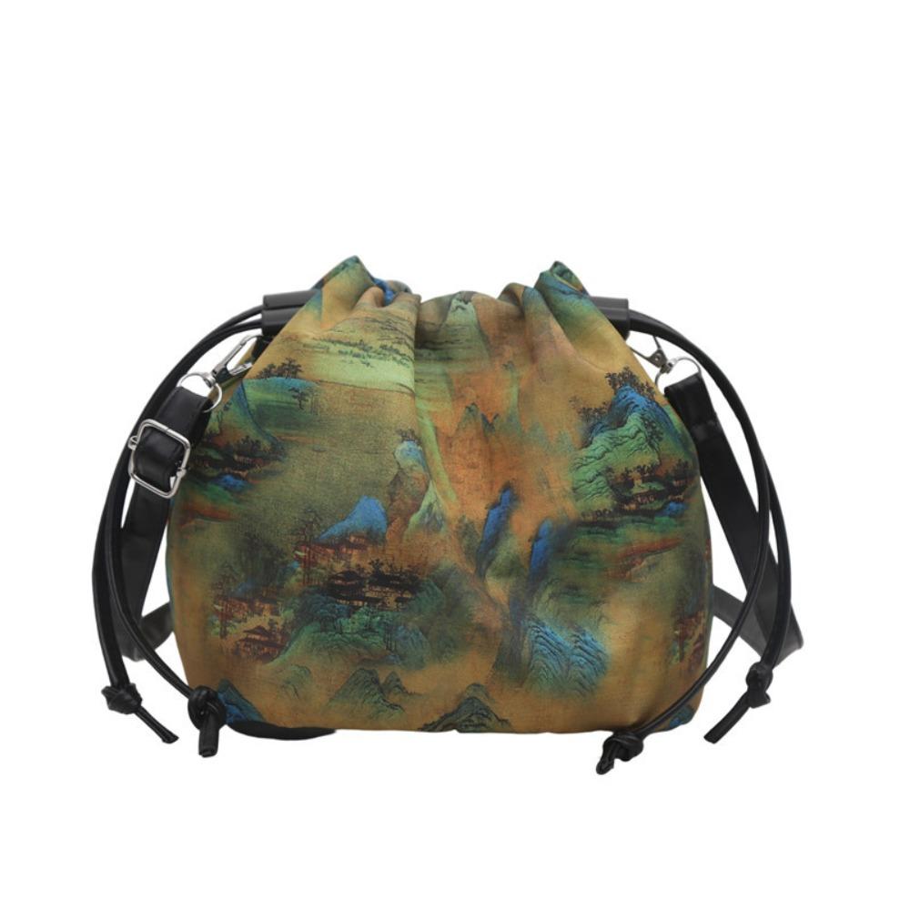 Sanitary Napkin Bag Flower Handbags Cloth Hanfu Drawstrings Bag Ethnic Style Crossbody Bag  Outdoor