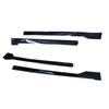 TRD Sport Style Side Skirt Set for 2018-2022 Toyota Camry - Black with Red Edge