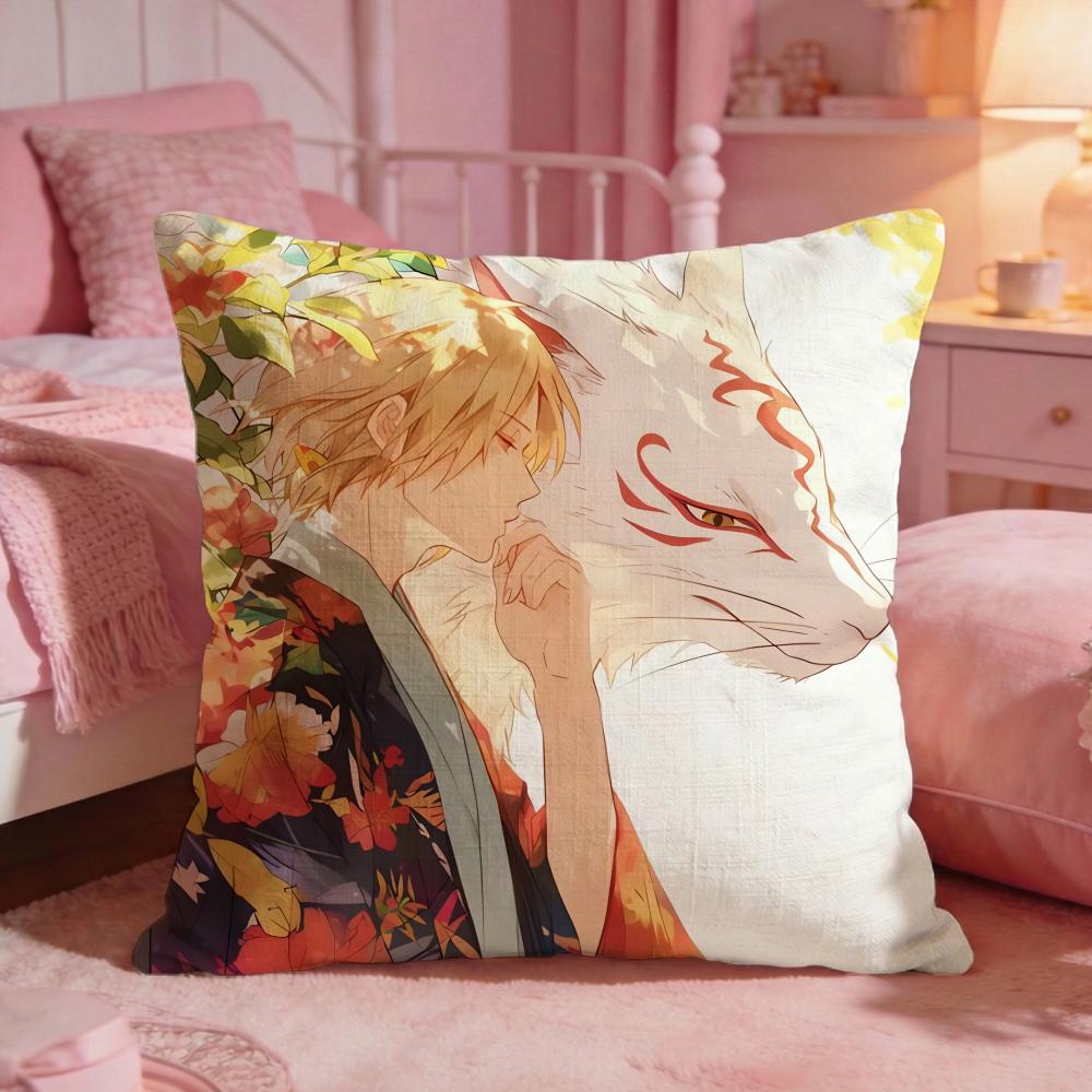 Natsumes Book Of FFriendss Cushion Cover Premium Comfort Reversible Pillow Cove Two In One Design For Any Room Car Interior