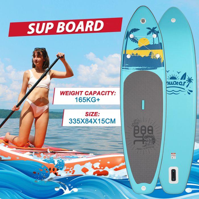 Planche De Paddle Gonflable - SUP - 350lbs - Légère 7kg - Accessoires Complets - Yoga Surf