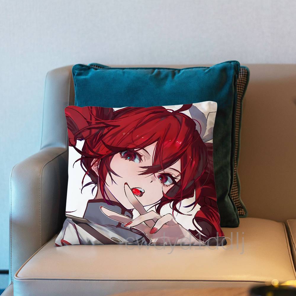 Anime K-Kasane Teto Pillow Case Cover Square Sofa With For Pattern Comfortable Cushion suitable Of Room