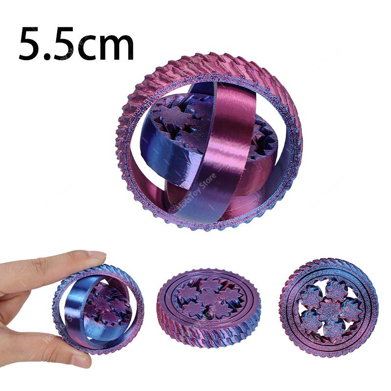 Hot 3D Fidget Spinner Rotating Ball Toy Creative Fingertip Gyroscope Gravity Rotation Anxiety Relief Novelty Decompression Toy