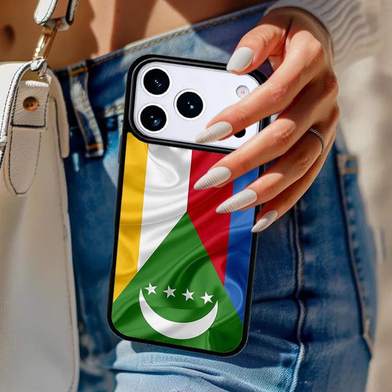 Comoros Flag soft Phone Case For iPhone 17 Air 14 15 13 12 Max Cover For Apple 14 15 16 16e 11 Pro Max Plus Coque