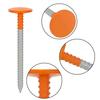 Property Line Markers 12 Inch Heavy Duty Survey Stakes Boundary Flags with High Visibility Reflective Tops for Lawn Garden Fence