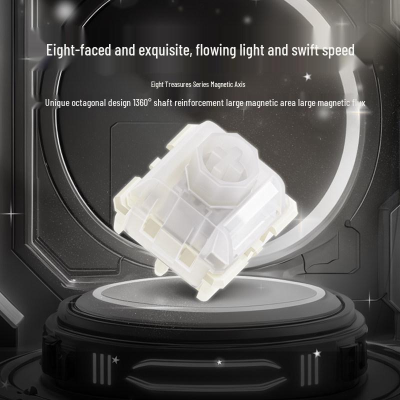

Wuque Studio Eight Treasures Silent Magnetic Axis Custom Keyboard Switches