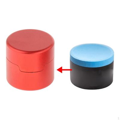 Pool Cue Chalk Holder Cup Circular Container Billiards Snooker Accessories