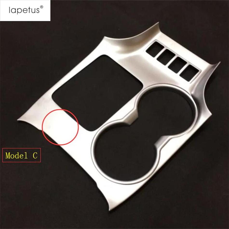 Central Control Gear Shift Panel Water Cup Frame Cover Trim For Toyota Highlander / Kluger 2014-  Matte Accessories Interior