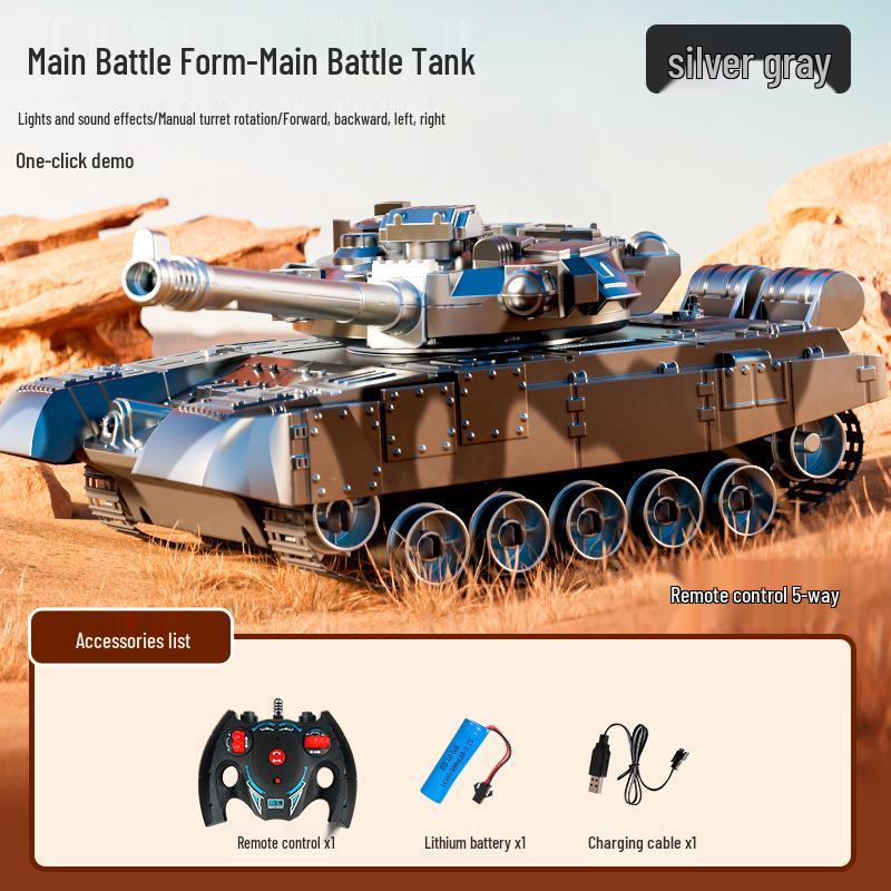 Remote Control Tank with Projectile Firing & Smoke Effect for Kids