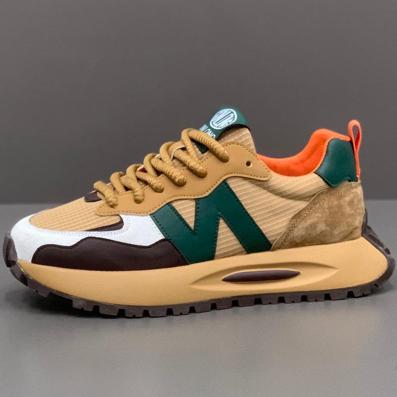 

2024 Ультралегкие амортизирующие мужские кроссовки для бега - Легкие кроссовки Forrest Gump Para в стиле кампуса 42 верблюд/зелёный