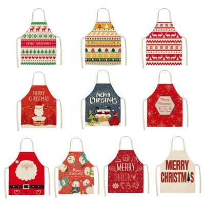 Christmas Decoration Sleeveless Apron Women Apron Home Cooking Baking Pinafore