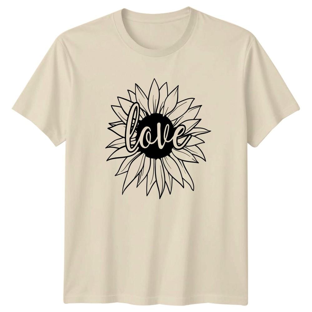 Love Unisexs TShirt Sunflower Floral Mothers Day Gift For Her