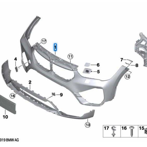51119451692 BMW X1L F49 LCI Front Bumper Assembly