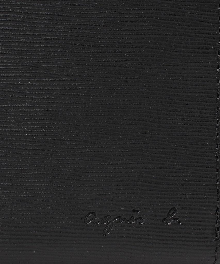 agnes b. Round Zip Long Wallet VAH10-02 Men's Free Size Black