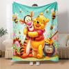 Piglet Winnie Pooh Honey Flannel Blanket Super Soft Warm Cozy Blanket For Sofa Bed Office Travel Allseason Home Decor Gift