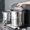 Stainless Steel Pot, Induction Compatible (16cm-35cm), Commercial-grade, with Lid, Locking Mechanism, and Handle. Suitable for Direct Heat Cooking, St