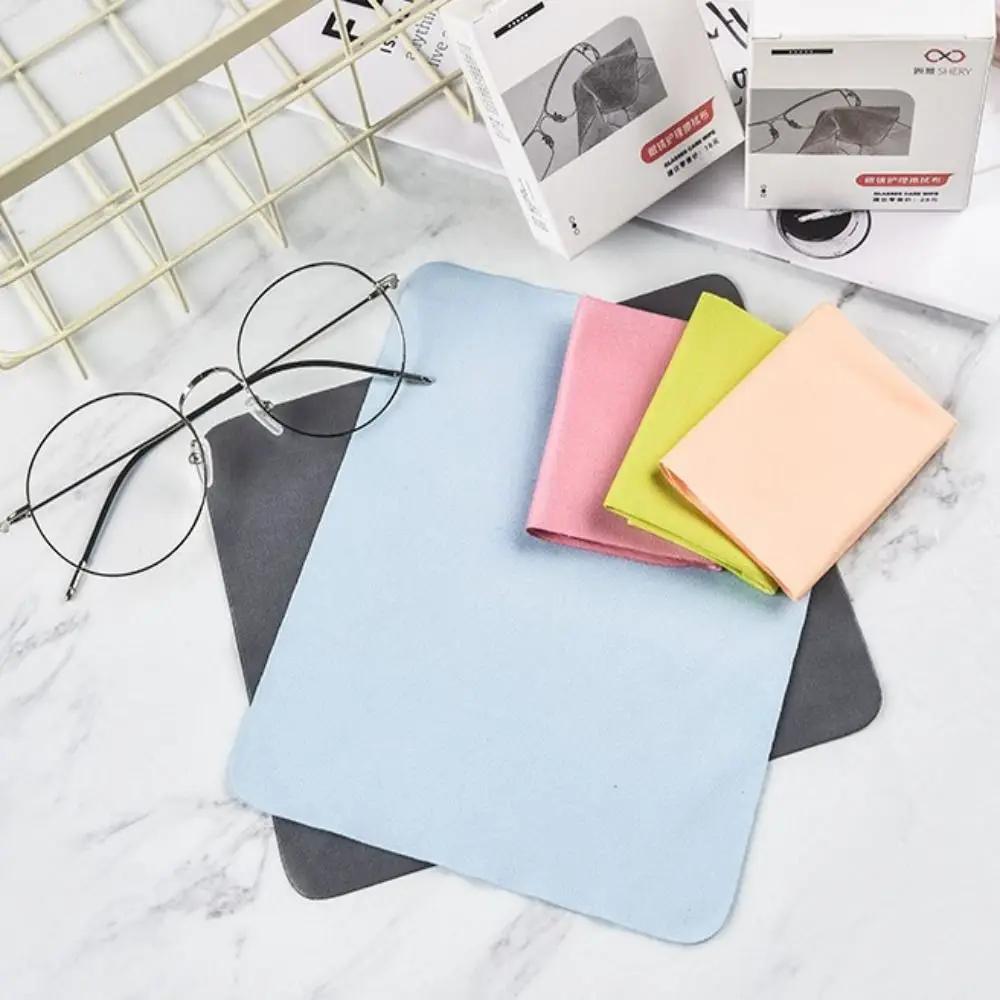 2025 Now 5/10pcs Suede Glasses Clean Microfiber Glasses Cleaning Cloth For Lens Phone Screen Cleaning Wipe Eyewear Accessories