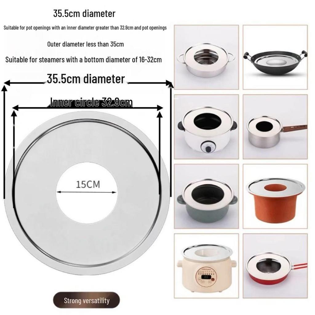 Bamboo Steamer Thickened Steaming Sheet for Wok, Milk Pot, Casserole, and Soup Pot