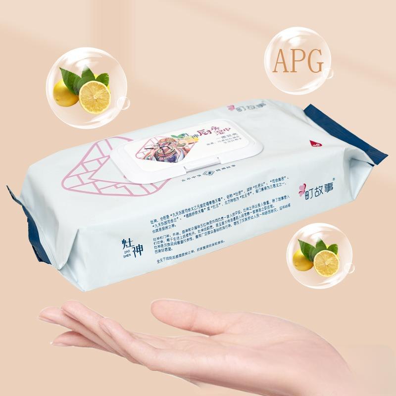 Flower Town Large Kitchen Degreasing Wipes - Thick, No-Wash, Powerful Cleaning for Home and Restaurant