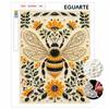 DIY Pearl and Diamond Painting Kit Bumblebee Flower. Suitable for Beginners. Home Wall Decoration. Handmade Gift.