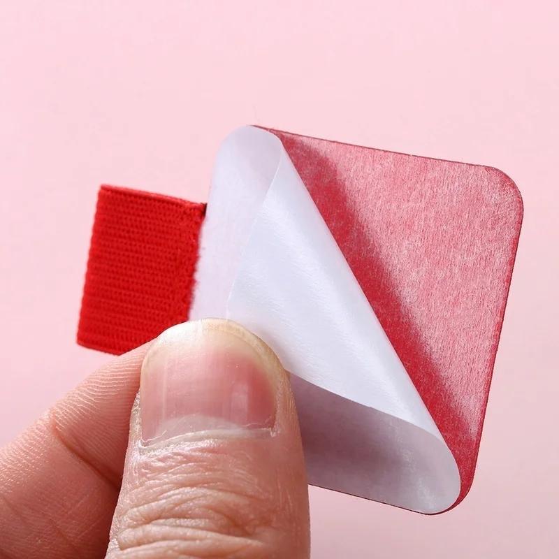 2 Stück Selbstklebend Praktisch Leder Stiftclip Bleistift Elastischer Ring für Notizbuch Tagebuch Klemmbrett Stifthalter Zufällige Farbe