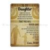 From daughter to my dad father day meaning quotes gift Metal Designing Cinema Plaques Print  Tin Sign Poster