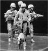 Master Box American 4 Active Infantry Military Dog Afghan War Search Unit Plastic Model MB35154 1/35 +