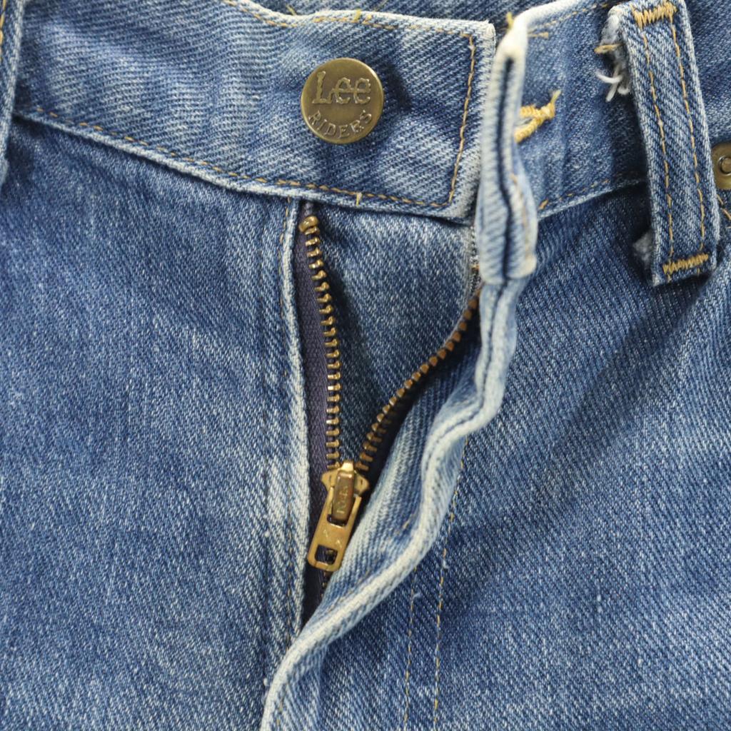 Lee 80s Made In USA Vintage Flare Denim Pants W29 Blue Jeans Women Used